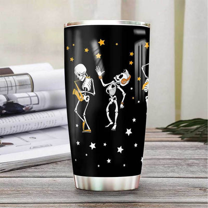Halloween Skull Party Witch Black Cat Stainless Steel Tumbler Cup | Travel Mug | TC4774