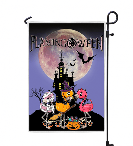 Halloween Flag Flamingoween Halloween Night Garden Flag