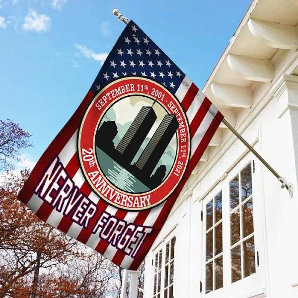 Patriot Day House Flag September 11th Flags September 11th 2001 Never Forget 20th Anniversary Red House Flag