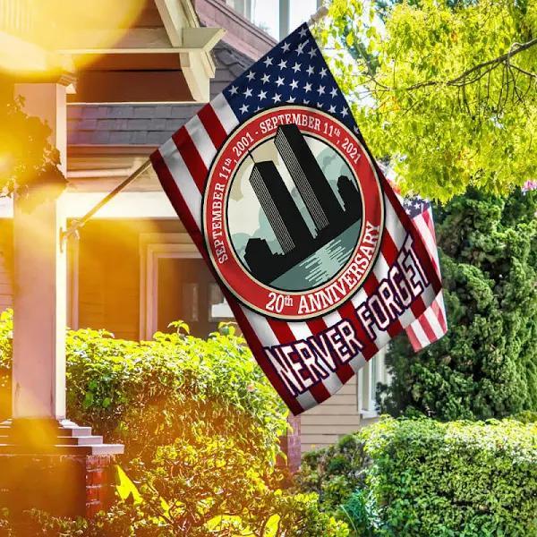 Patriot Day House Flag September 11th Flags September 11th 2001 Never Forget 20th Anniversary Red House Flag