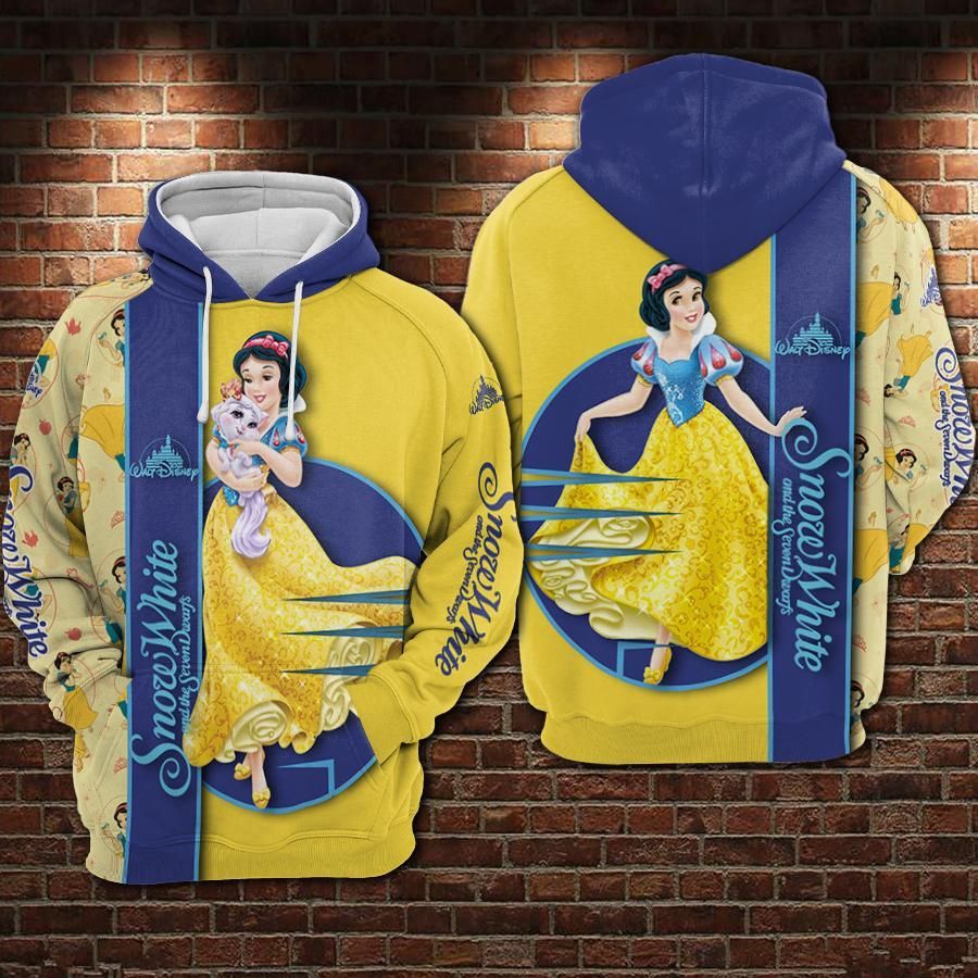 DN Hoodie Snow White And The Seven Dwarfs Blue Yellow Hoodie