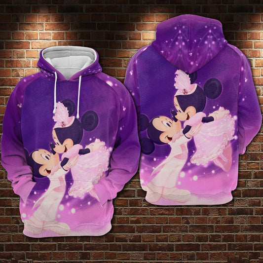 DN Hoodie Minnie Hoodie Minnie And MM Wedding Purple Hoodie MM Hoodie