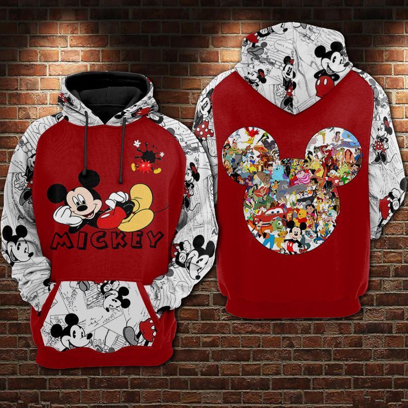 DN Hoodie MM Hoodie Old Version Comic All Characters White Red Hoodie