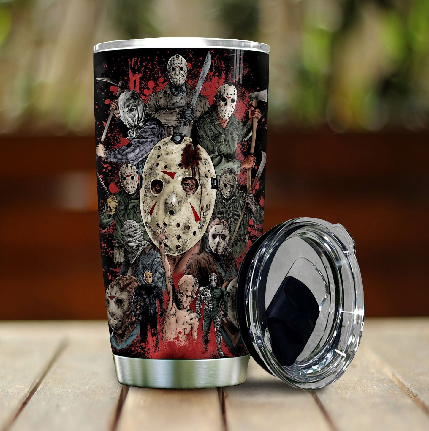 Halloween Tumbler Cup 20 Oz Jason Voorhees Friday The 13th Tumbler 20 Oz