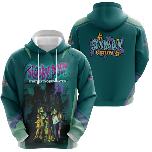 Halloween Hoodie Scooby Doo Hoodie Scooby Doo Run Mystery Incorporated Mansion Castle Hoodie