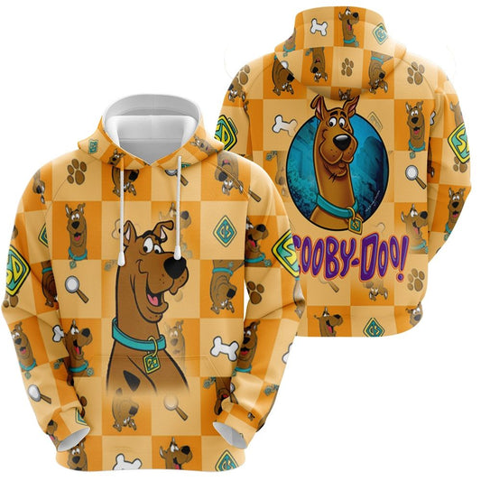 Halloween Hoodie Scooby Doo Hoodie Scooby Doo The Detective Dog Cute Orange Hoodie