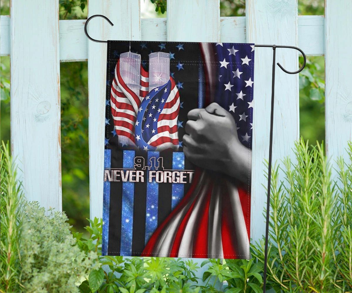 Patriot Day House Flag September 11th Flags 9.11 Never Forget American Flag Memorial Patriot Day Garden Flag