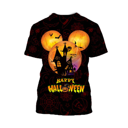DN Halloween Shirt MK Mouse Shirt MK Mouse Happy Halloween Spooky Night Black T-shirt
