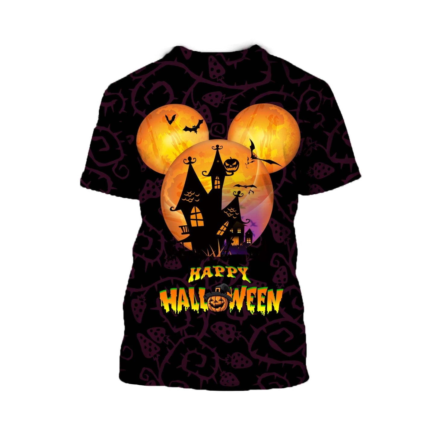 DN Halloween Shirt MN Mouse Shirt MN Mouse Happy Halloween Spooky Night Black T-shirt