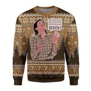 Friends Christmas Sweater Friends Seven Brown Ugly Sweater