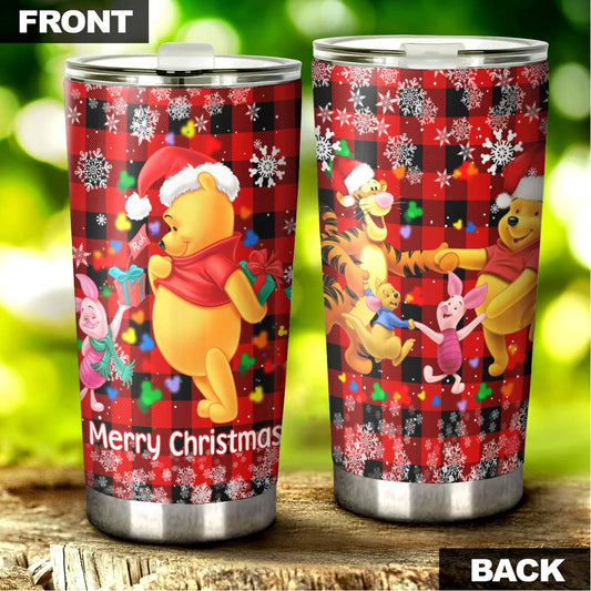 DN Christmas Tumbler Winnie The Pooh And Friends Merry Christmas Tumbler Cup