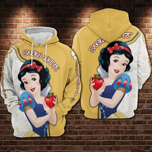 DN Snow White Hoodie Snow White Princess Yellow White Hoodie