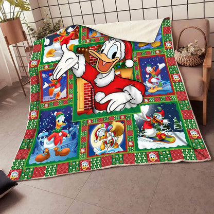 DN Christmas Blanket Donald Duck Christmas Blanket