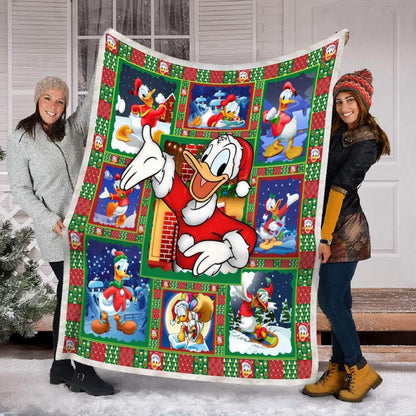 DN Christmas Blanket Donald Duck Christmas Blanket