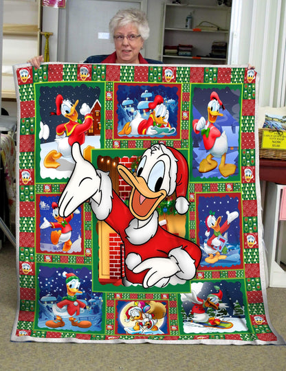 DN Christmas Blanket Donald Duck Christmas Blanket