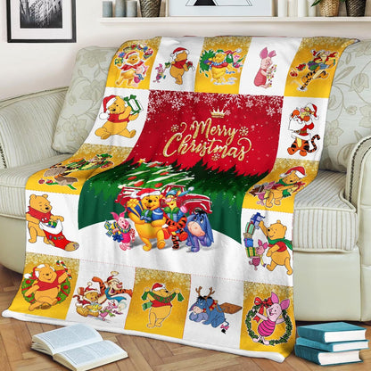 DN Christmas Blanket Winnie The Pooh And Friends Christmas Blanket Winnie The Pooh Blanket