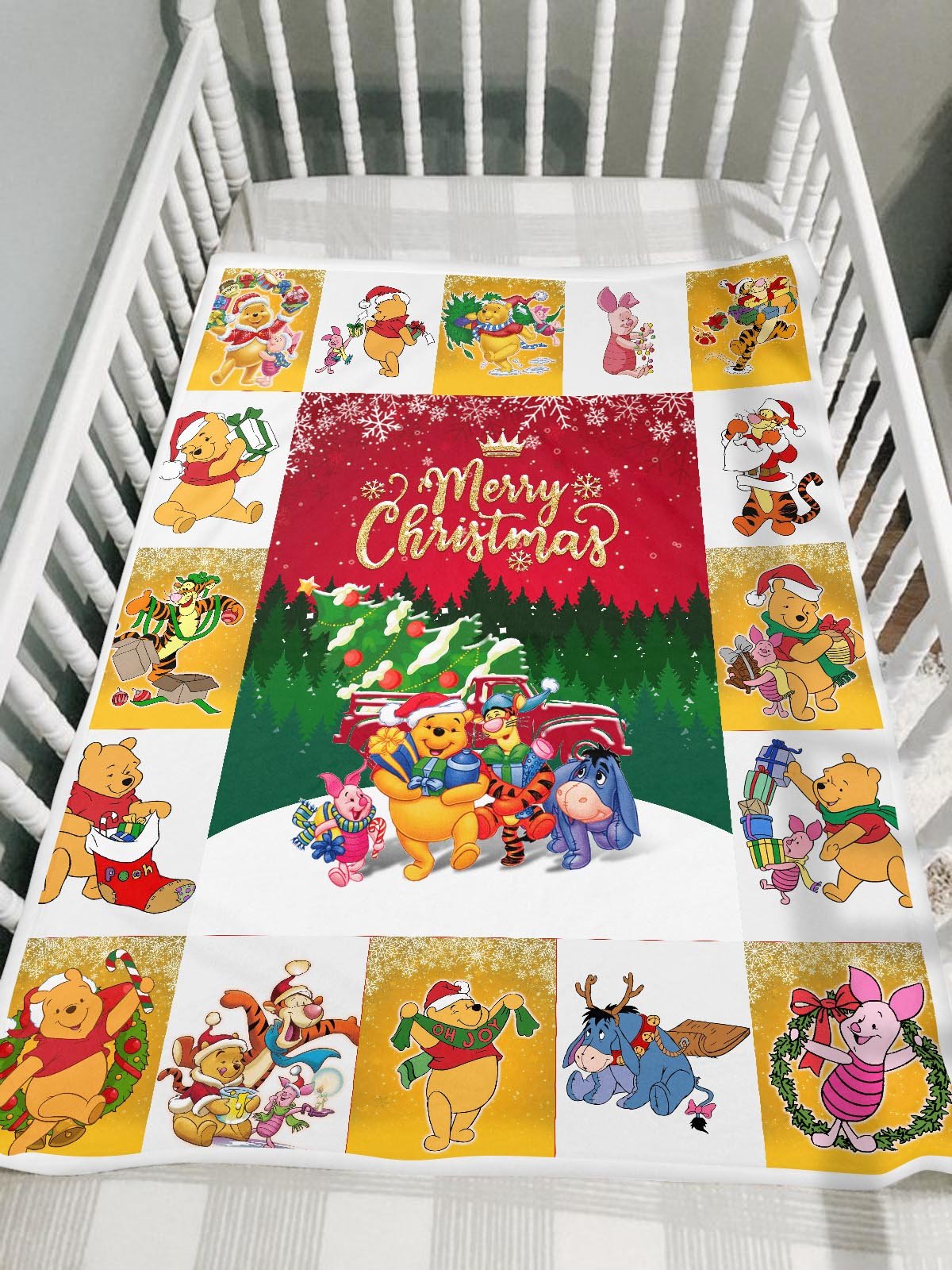 DN Christmas Blanket Winnie The Pooh And Friends Christmas Blanket Winnie The Pooh Blanket