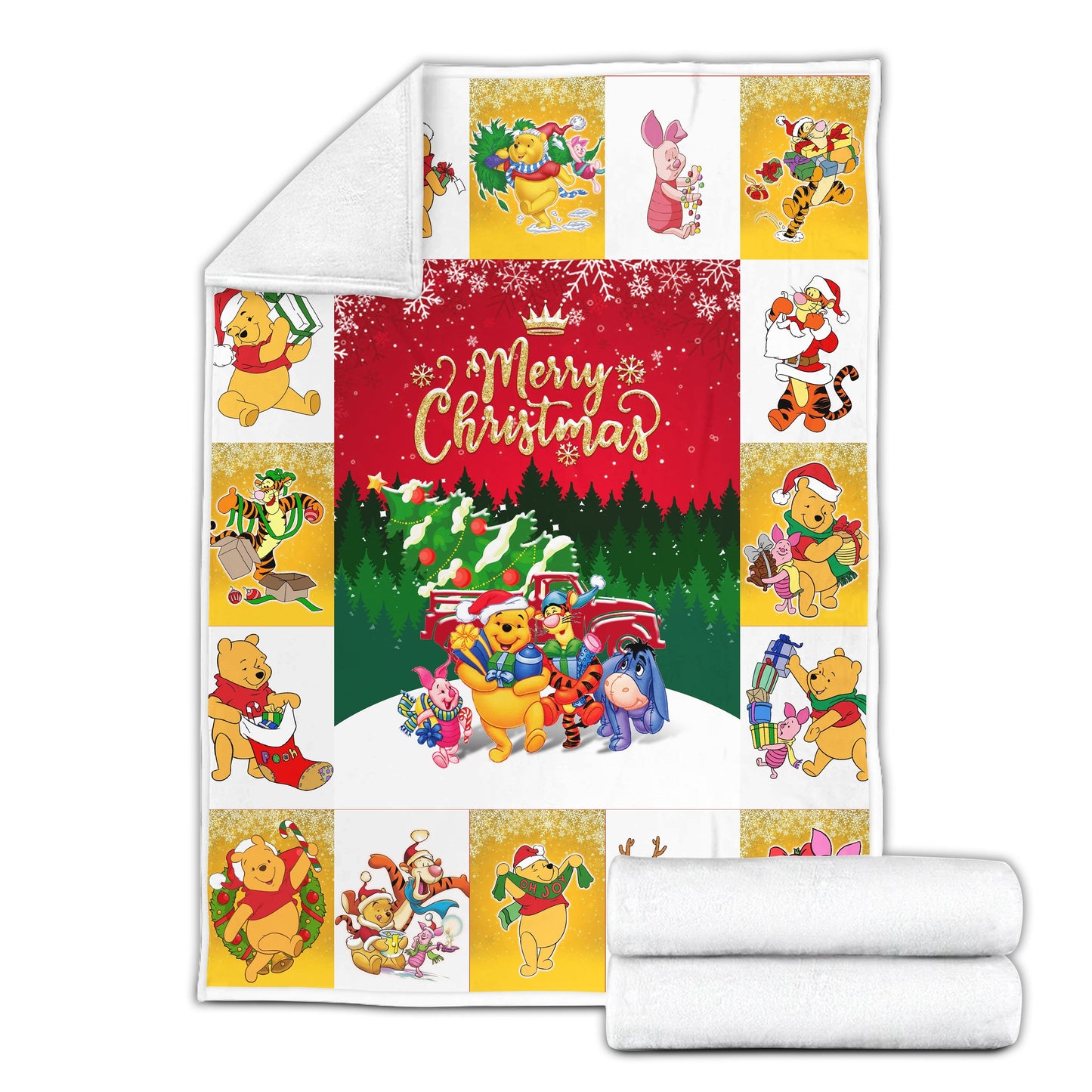 DN Christmas Blanket Winnie The Pooh And Friends Christmas Blanket Winnie The Pooh Blanket