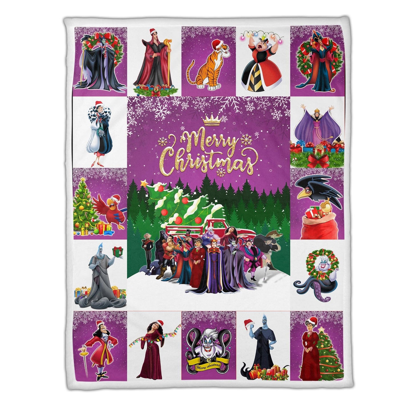 DN Christmas Blanket DN Villains Christmas Blanket