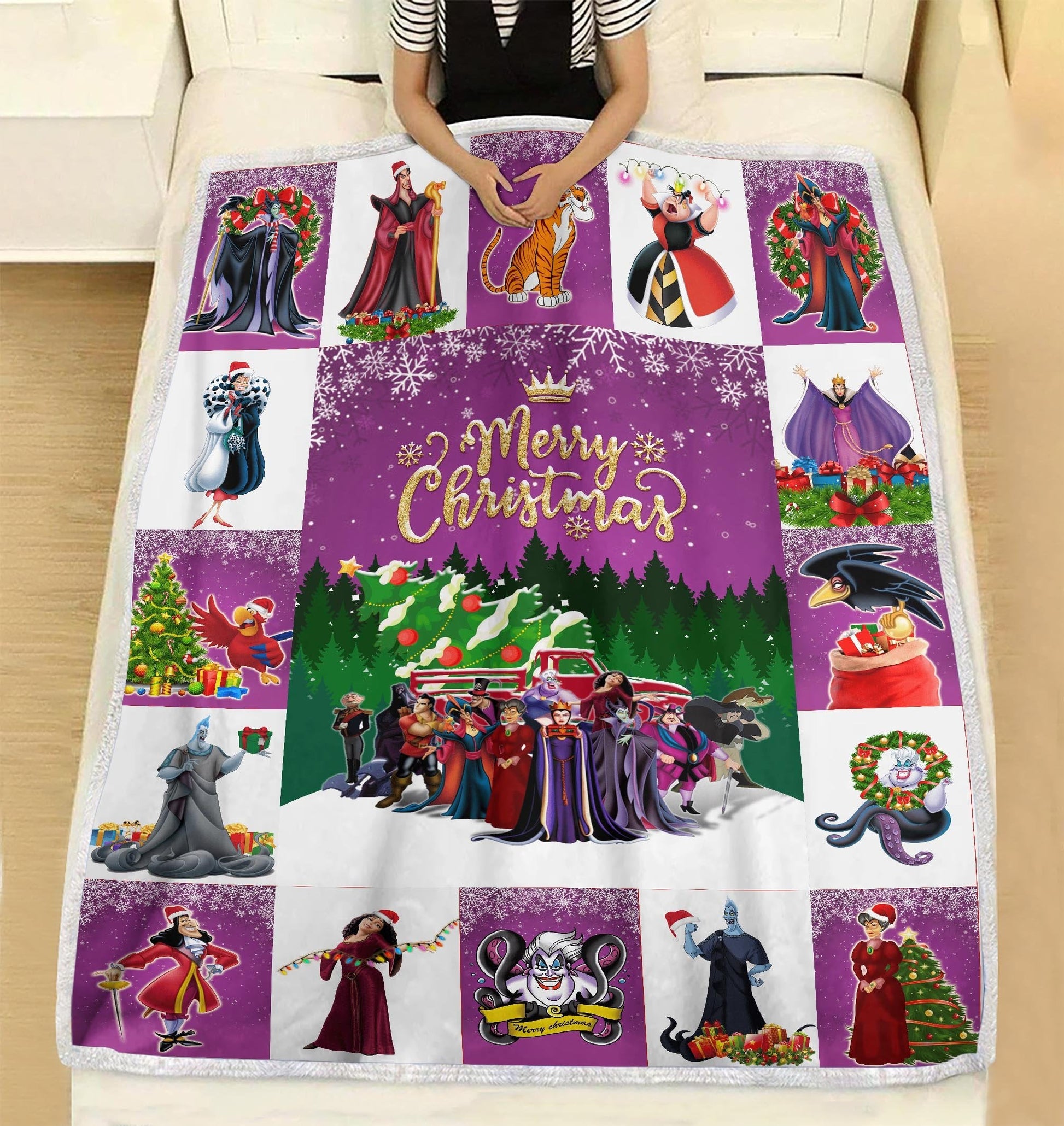 DN Christmas Blanket DN Villains Christmas Blanket