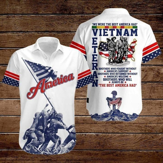 Vietnam Veteran Hawaii Shirt We Were The Best American Had Vietnam Veteran Aloha Shirt
