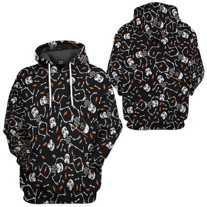 SW Halloween Shirt SW Halloween Stormtrooper Skeleton Black Hoodie SW Halloween Hoodie