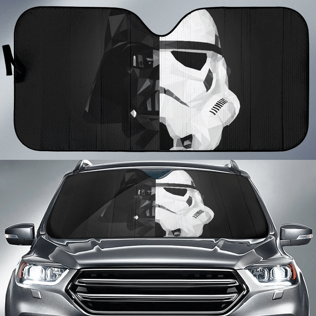 SW Windshield Shade Darth Vader Stormtrooper Star Wars Half Head Car Sun Shade SW Car Sun Shade