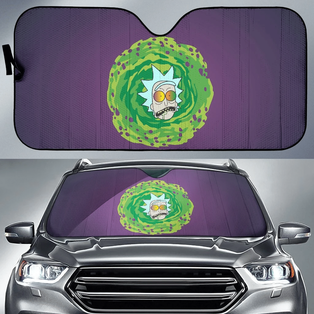 Rick And Morty Windshield Shade Rick Sanchez Drunk Head Car Sun Shade Rick And Morty Car Sun Shade