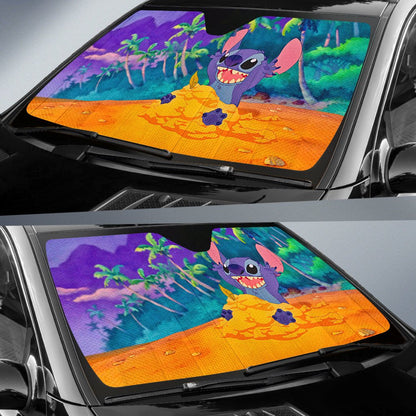 DN Stitch Windshield Shade DN Stitch On The Beach Car Sun Shade DN Stitch Car Sun Shade