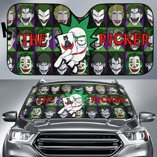 Rick And Morty Windshield Shade The Ricker Rick Cosplay Joker Car Sun Shade Rick And Morty Car Sun Shade