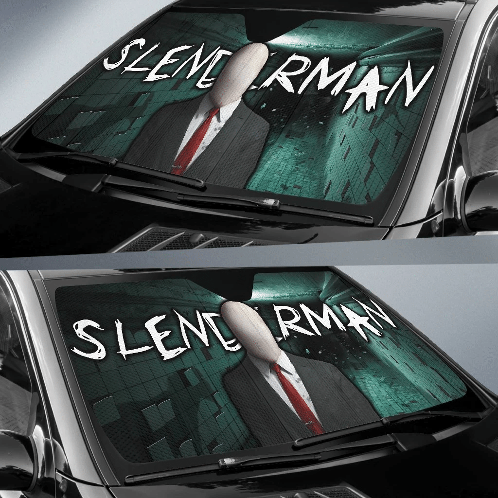 Horror Slenderman Windshield Shade Slenderman Suit Underground Car Sun Shade Horror Slenderman Car Sun Shade