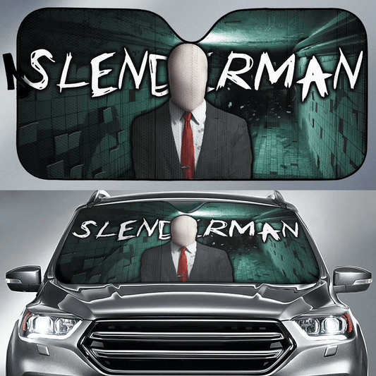 Horror Slenderman Windshield Shade Slenderman Suit Underground Car Sun Shade Horror Slenderman Car Sun Shade