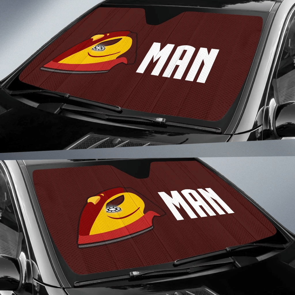 MV Ironman Windshield Shade Iron And Man Ironman Car Sun Shade MV Ironman Car Sun Shade