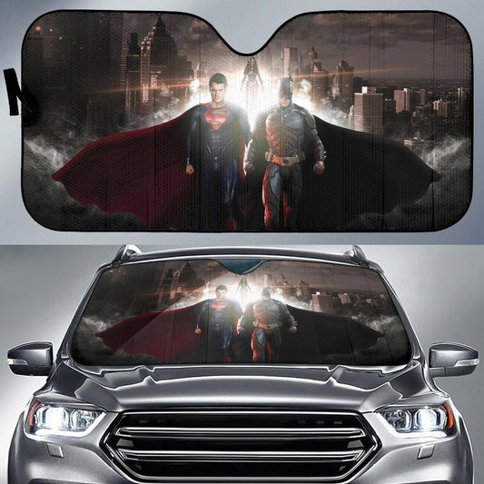 DC Windshield Shade Batman And Superman Fight Car Sun Shade DC Car Sun Shade