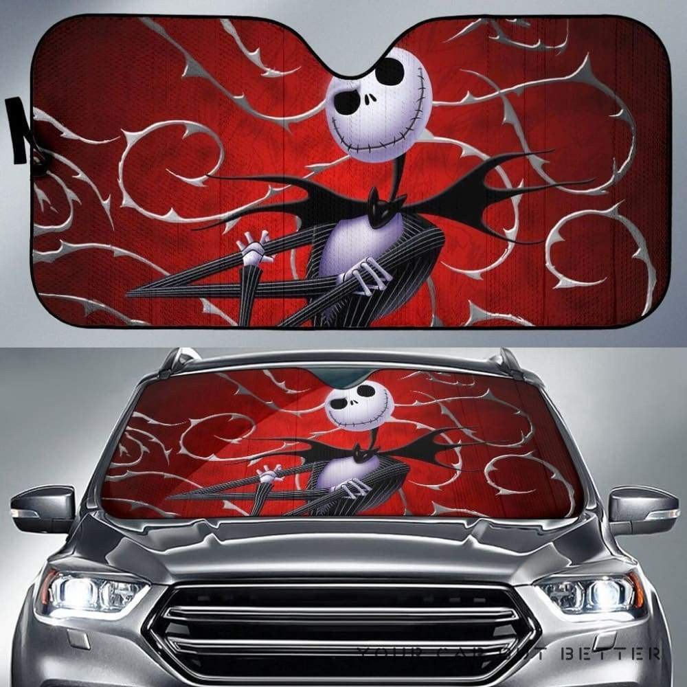 Nightmare Before Christmas Windshield Shade Nightmare Before Christmas Jack Skellington Red Car Sun Shade Nightmare Before Christmas Car Sun Shade