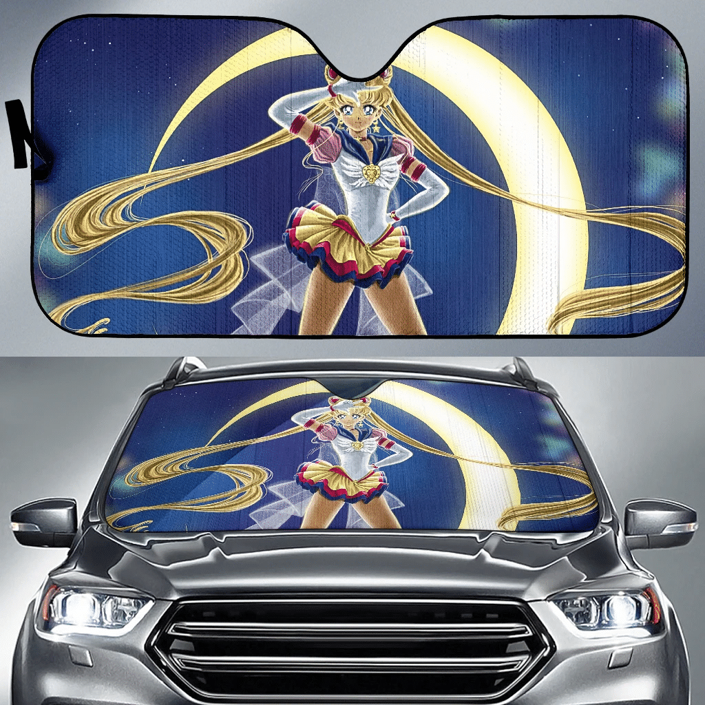 Sailor Moon Windshield Shade Usagi Tsukino Sailor Moon Vintage Car Sun Shade Sailor Moon Car Sun Shade