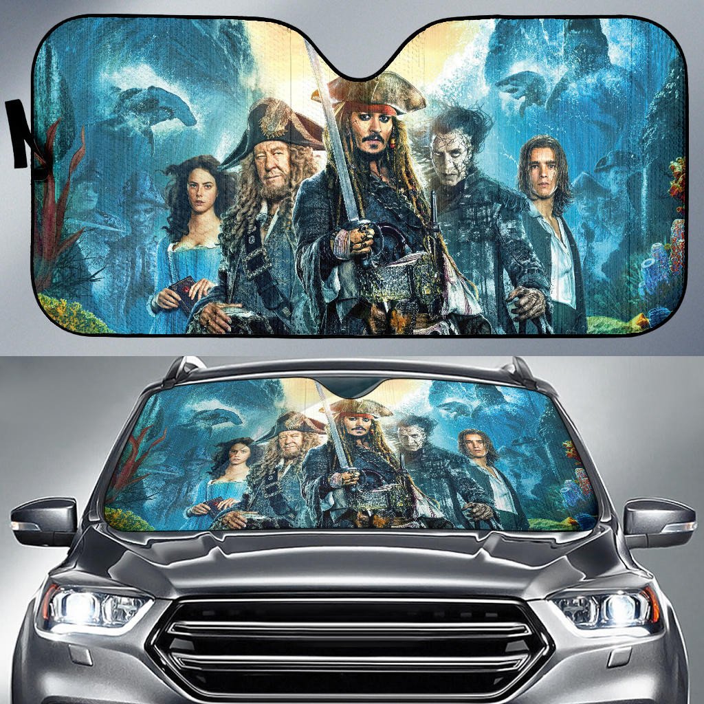 Pirates Of The Caribbean Windshield Shade Pirates Of The Caribbean 5 Car Sun Shade Pirates Of The Caribbean Car Sun Shade