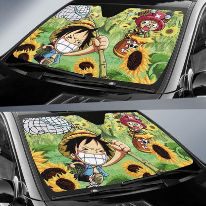 One Piece Windshield Shade Luffy Summer Car Sun Shade One Piece Car Sun Shade