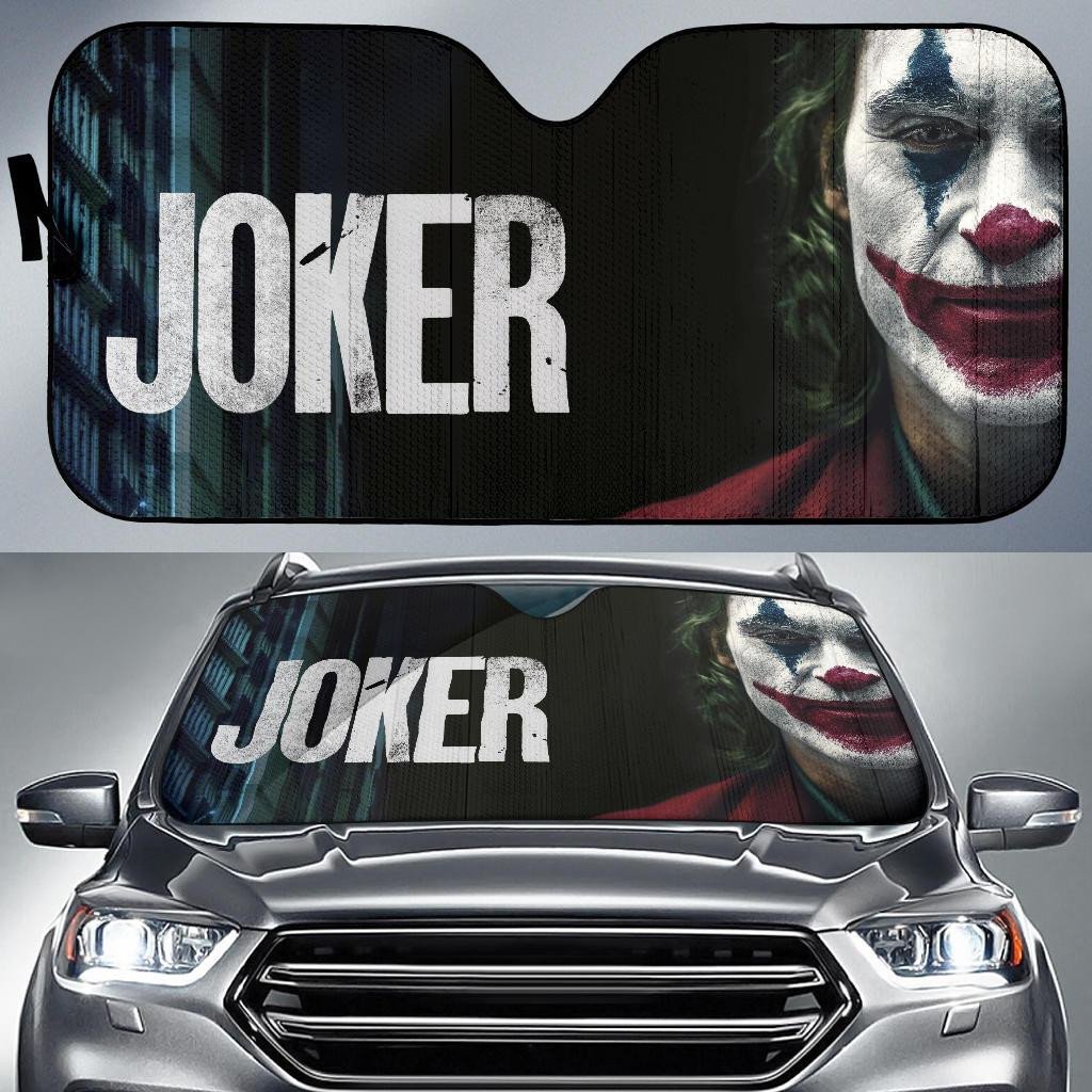 DC Joker Windshield Shade DC The New Joker Movie Car Sun Shade DC Joker Car Sun Shade