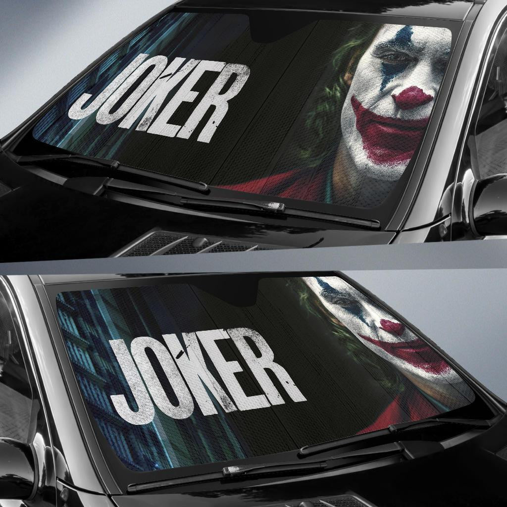 DC Joker Windshield Shade DC The New Joker Movie Car Sun Shade DC Joker Car Sun Shade