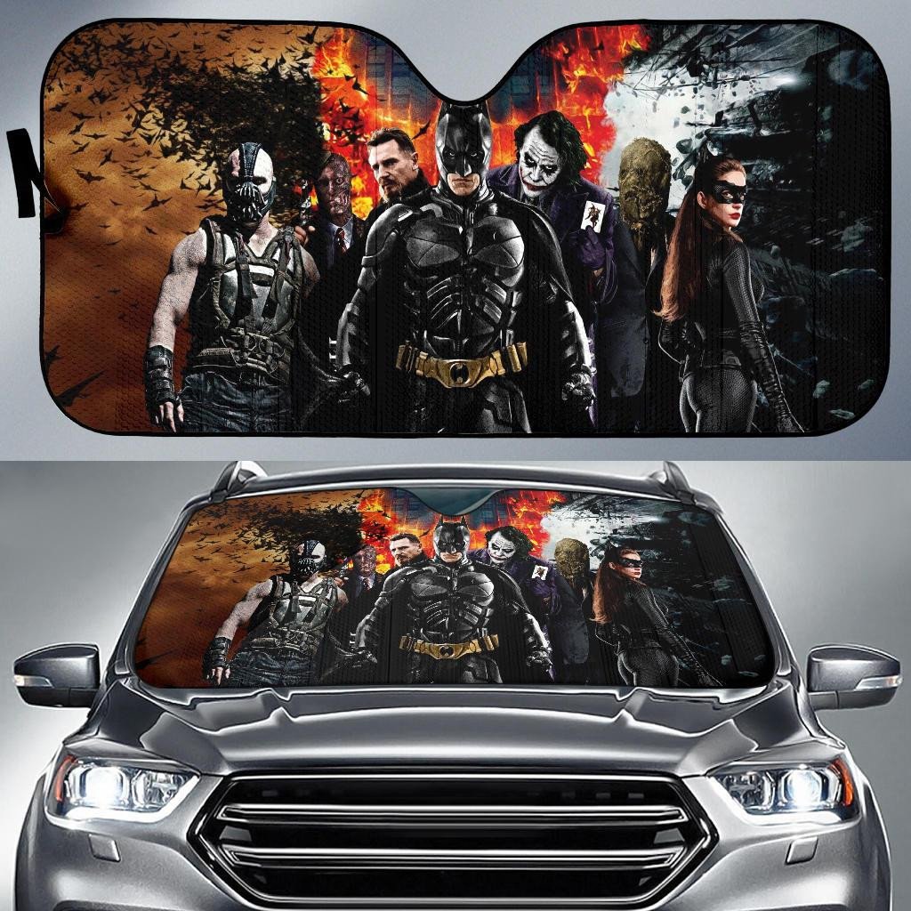 DC Batman Windshield Shade Batman The Dark Knight Car Sun Shade DC Batman Car Sun Shade