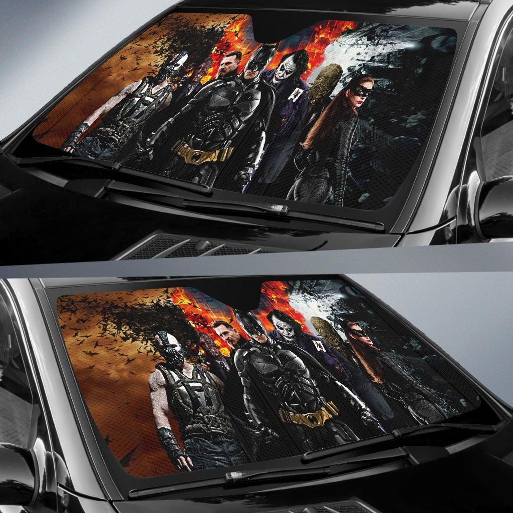 DC Batman Windshield Shade Batman The Dark Knight Car Sun Shade DC Batman Car Sun Shade