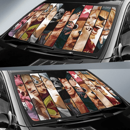 One Piece Windshield Shade One Piece Team 3d Painting Car Sun Shade One Piece Car Sun Shade