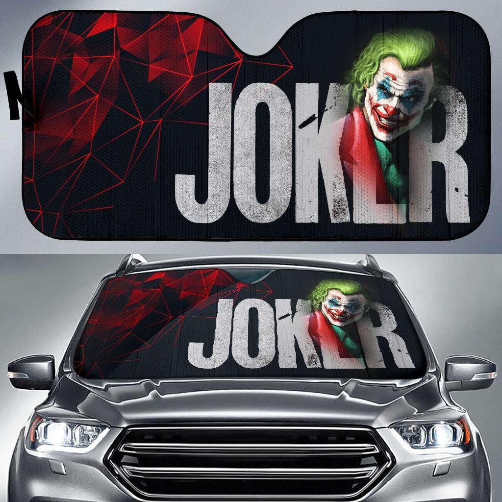 DC Joker Windshield Shade DC The New Joker Cool Car Sun Shade DC Joker Car Sun Shade