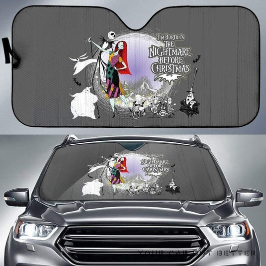 Nightmare Before Christmas Windshield Shade Tim Burton'S The Nightmare Before Christmas Car Sun Shade Nightmare Before Christmas Car Sun Shade