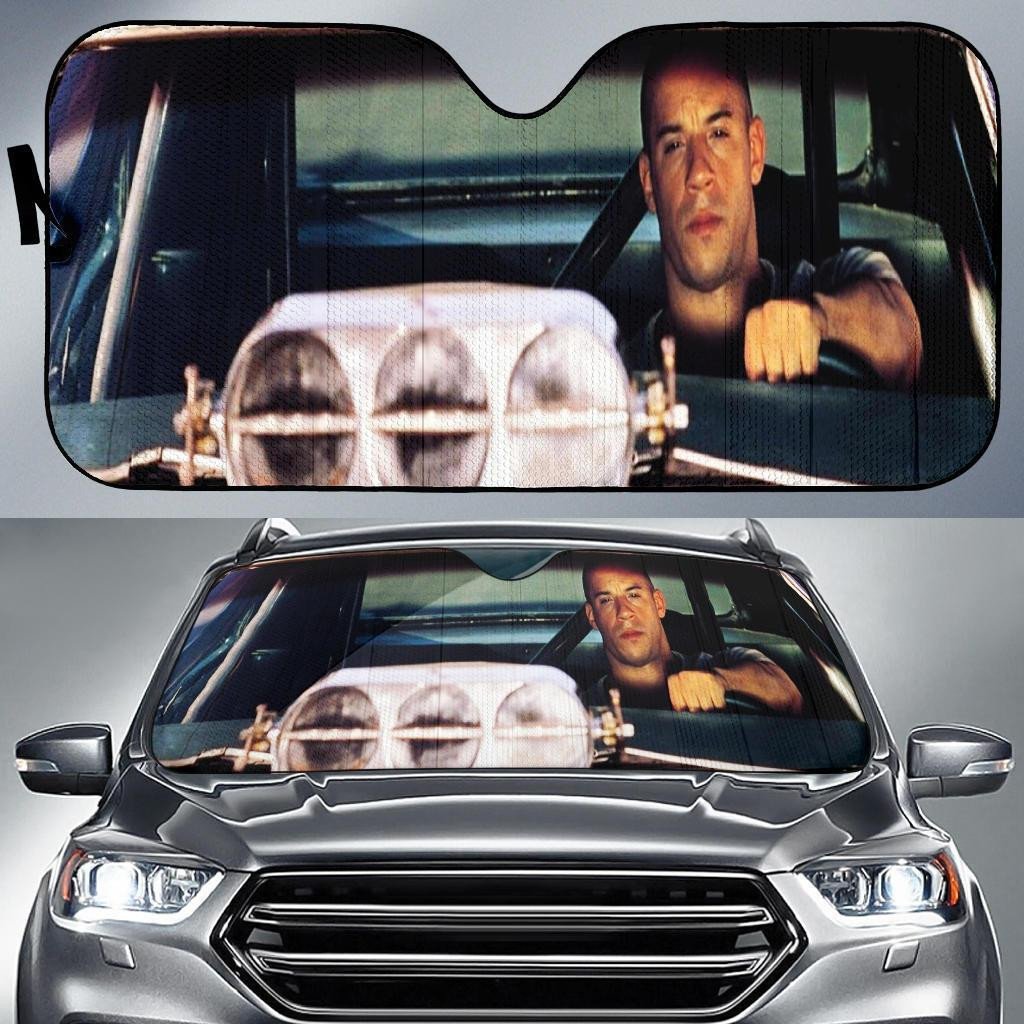 Fast And Furious Windshield Shade Dominic Toretto Driving Car Sun Shade Fast And Furious Car Sun Shade