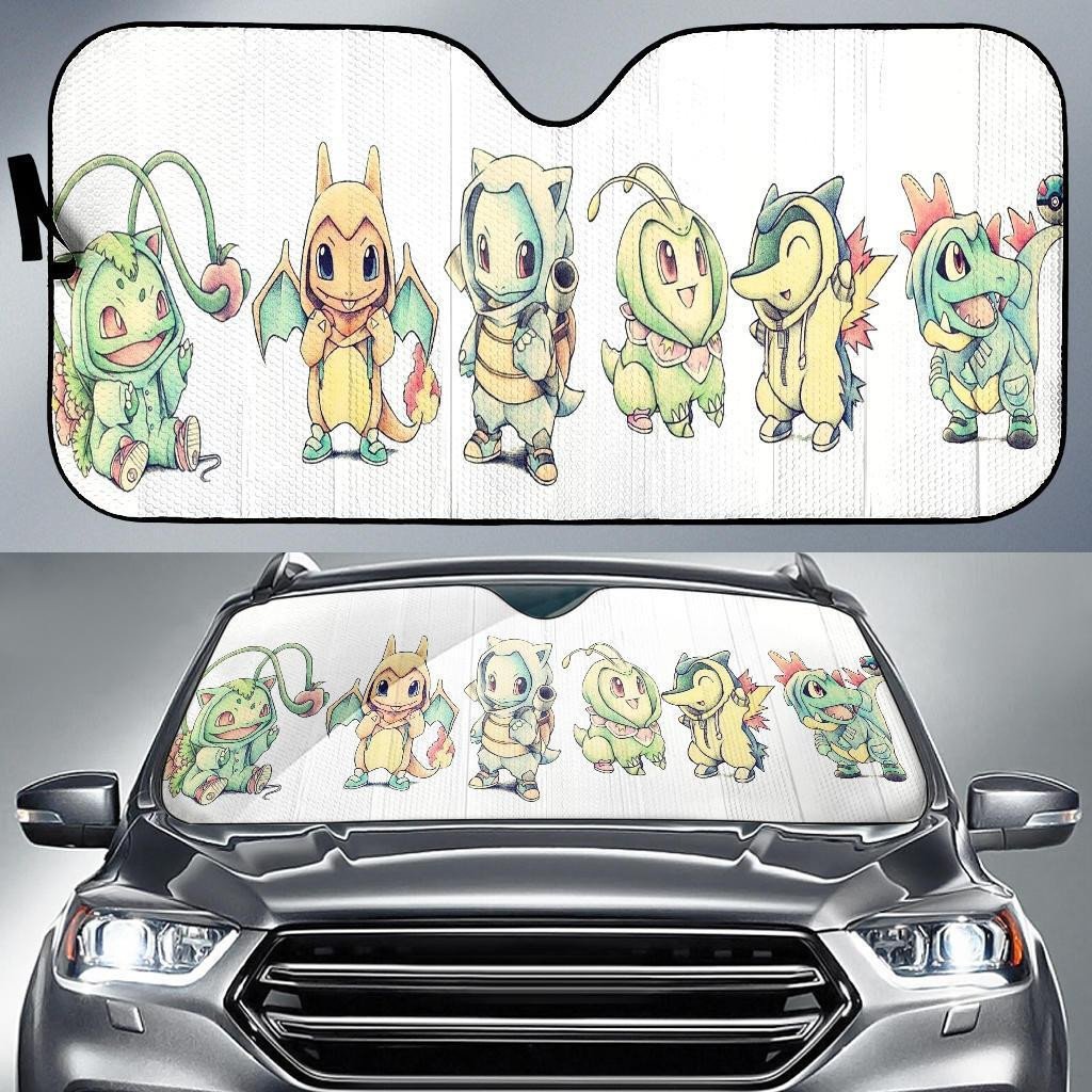 Pokemon Windshield Shade Pokemons Halloween Costume Car Sun Shade Pokemon Car Sun Shade