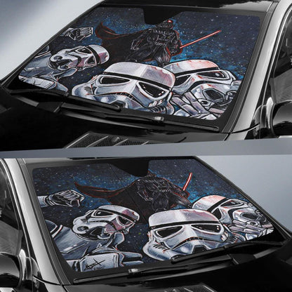 SW Windshield Shade SW Darth Vader Stormstrooper Selfie Car Sun Shade SW Car Sun Shade