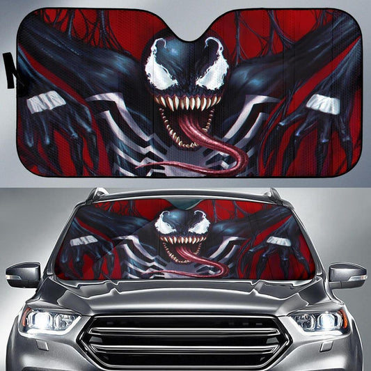 MV Venom Windshield Shade MV Venom Scary Car Sun Shade MV Venom Car Sun Shade