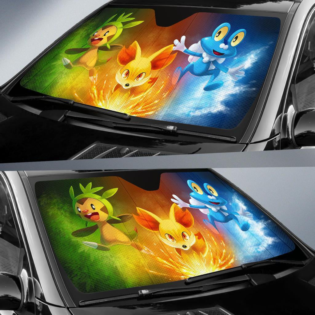 Pokemon Windshield Shade Pokemon Gen 6 Car Sun Shade Pokemon Car Sun Shade